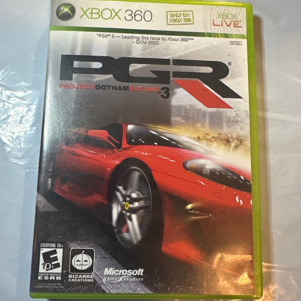 Xbox 360 PGR 3 game